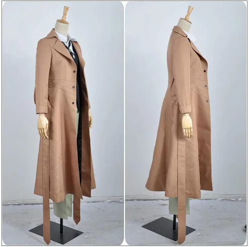 Miniatura 4 de Cos-Animefly Anime Bungo Stray Dogs Osamu Dazai Cosplay traje largo gabardina Halloween fiesta traje para hombres mujeres