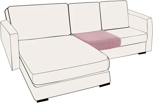Miniatura 26 de UNBBRRL Fundas de cojín de asiento para sofá, elásticas, funda de cojín individual para sofá, fundas de cojín para sofá, fundas de héroe protegen