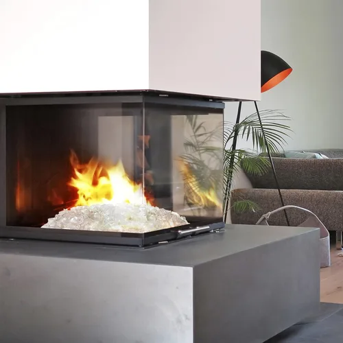 Miniatura 7 de Mr. Fireglass Vidrio de fuego triturado para hoguera natural o de propano, 10 libras de vidrio reciclado decorativo para chimenea y paisajismo
