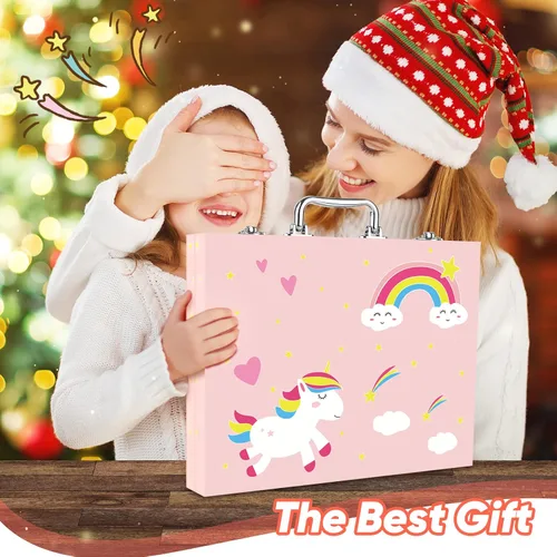 Miniatura 2 de Soucolor Suministros de Arte y Manualidades, Juego de Dibujo y Pintura de 183 Piezas para Niñas, Niños y Adolescentes, Kit de Arte para Colorear