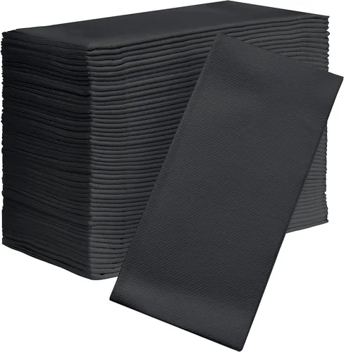 Miniatura 7 de Servilletas de papel AMERICAN HOMESTEAD - Servilletas de papel desechables tipo lino azul claro - Servilletas de mesa de calidad de restaurante