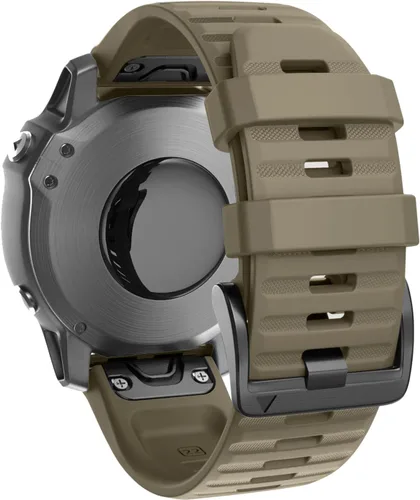 Miniatura 19 de ANCOOL Compatible con banda Fenix 6X/7X de 26mm Quickfit, correa de silicona suave de repuesto para relojes inteligentes Fenix 5X/Fenix 8 de Verde