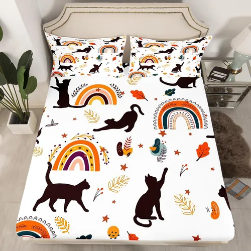 Miniatura 15 de Ropa de cama de 2 piezas, estilo rústico de granja, juego de ropa de cama para adolescentes y adultos, sábanas bajeras, ropa de cama ajustable