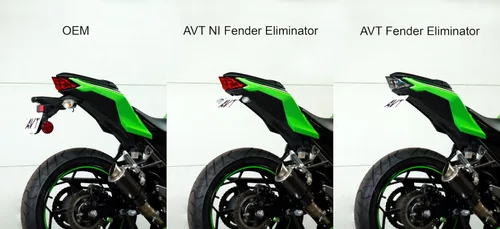 Miniatura 6 de AVT Kit eliminador de guardabarros Ninja 300 2013-2017 - Luz trasera LED integrada