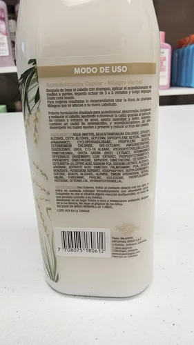 Miniatura 3 de Milagros Champú y Acondicionador Herbal - Romero, Jengibre y Arroz 100% natural Combate la caída del cabello y promueve su crecimiento.
