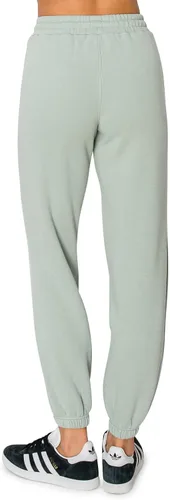 Miniatura 37 de Cali1850 Pantalón deportivo Cloud Nine Fleece para mujer, cintura alta, ajuste holgado, dos bolsillos, cintura elástica con cordón