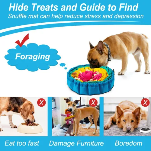 Miniatura 4 de Vivifying Tapete de olfateo para perros, juguetes de rompecabezas ajustables para perros tapete para olfatear, juguetes interactivos de Rojo