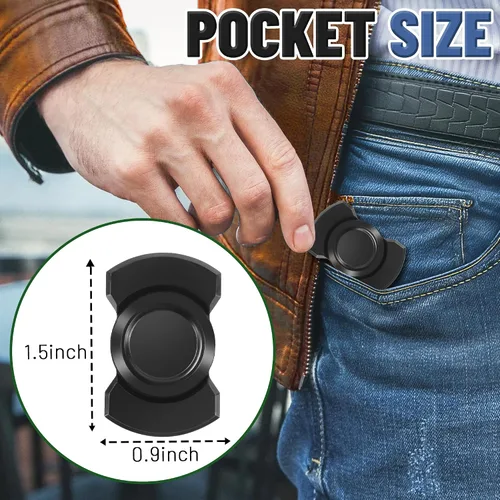 Miniatura 2 de Juguete giratorio 3 en 1 para adultos, deslizador de metal, con clicker, magnético para hombres adultos, juguete de escritorio de oficina, alivio