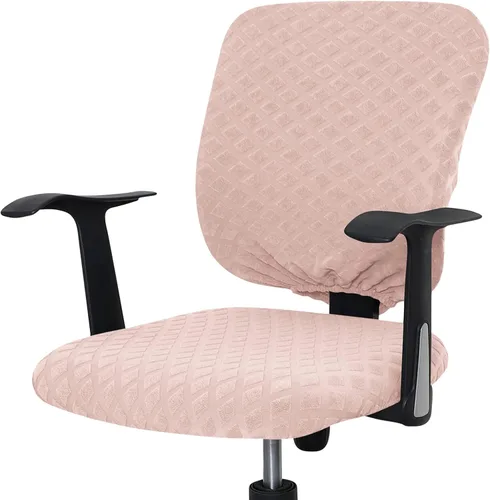Miniatura 7 de Funda para silla de oficina, fundas universales giratorias para silla de computadora, protector elástico extraíble para silla de computadora