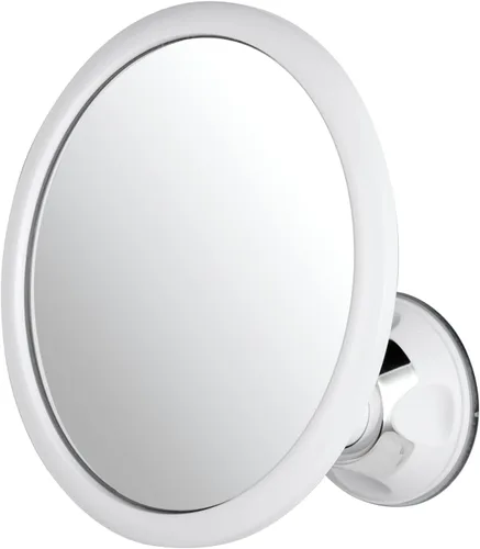 Miniatura 9 de MIRRORVANA Espejo de afeitado redondo sin niebla colgante con gancho giratorio de 360° para colgar y rociar antivaho adicional, superficie antivaho