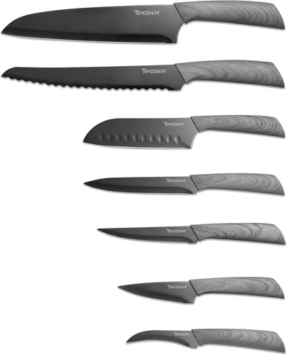 Miniatura 2 de Hampton Forge Tomodachi HMC01B612L Raintree Ash - Juego de bloques de cuchillos de 13 piezas