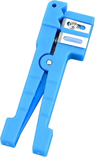 Miniatura 14 de Cable de fibra óptica de acero inoxidable Stripper Herramienta de tres agujeros Pigtail Cable Stripping Alicates 2pcs