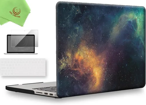 Miniatura 17 de UESWILL Funda rígida mate 3 en 1 compatible con MacBook Pro (Retina, 13 pulgadas, finales de 2012/2013/2014/principios de 2015), modelo A1425 / Negro