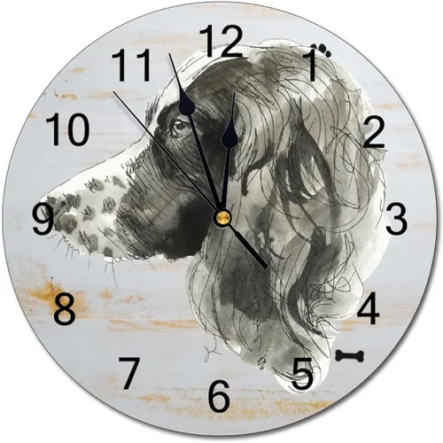 Miniatura 8 de ArogGeld Reloj de pared retro Corgi arco iris madera orgullo gay amante perro regalo LGBT cuarzo silencioso hogar colgante decorativo para sala