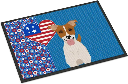 Miniatura 18 de Caroline's Treasures WDK5119JMAT Airedale Terrier USA - Tapete para interiores o exteriores, 24 x 36 pulgadas, tapete para puerta delantera