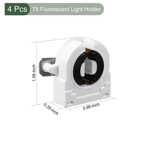 Miniatura 2 de YOKIVE 4 soportes de luz fluorescente, base G13 T8, piezas de repuesto de luz de enchufe sin derivación, ideal para el hogar, oficina