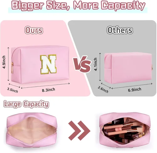 Miniatura 3 de TOPEAST - Bolso de maquillaje para mujer, Rosado, Medium