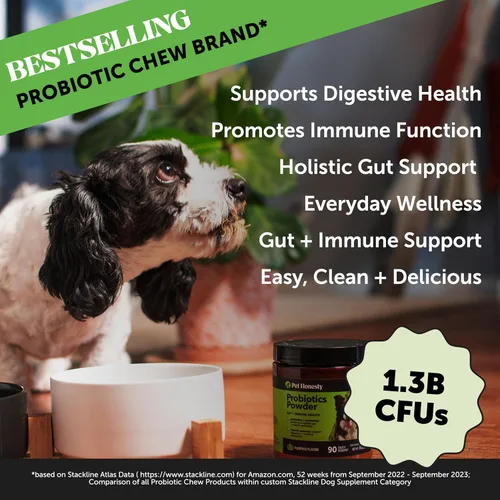 Miniatura 2 de Pet Honesty - Suplemento de probióticos y calabaza en polvo totalmente natural para perros - Prebióticos, probióticos, enzimas y antioxidantes