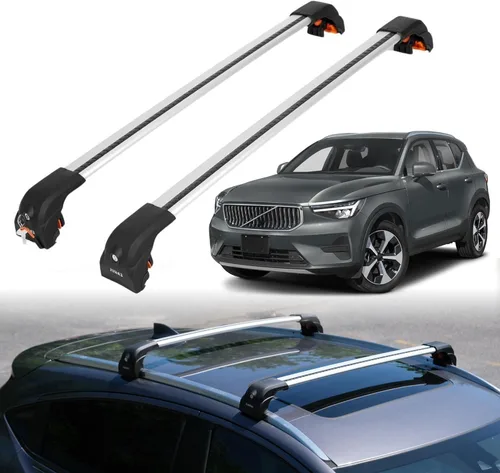 Miniatura 17 de ERKUL Barras transversales de techo para Volvo XC90 2016-2026 Barras transversales de aluminio con cerradura antirrobo para el techo Compatible