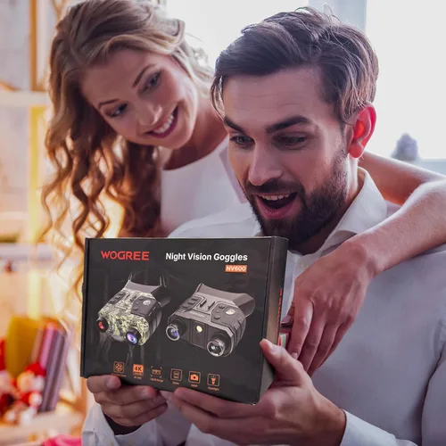 Miniatura 9 de Gafas de visión nocturna, prismáticos de visión nocturna 4K para adultos, foto de 36 MP, batería recargable de 5000 mAh, rango de 1300 pies, zoom