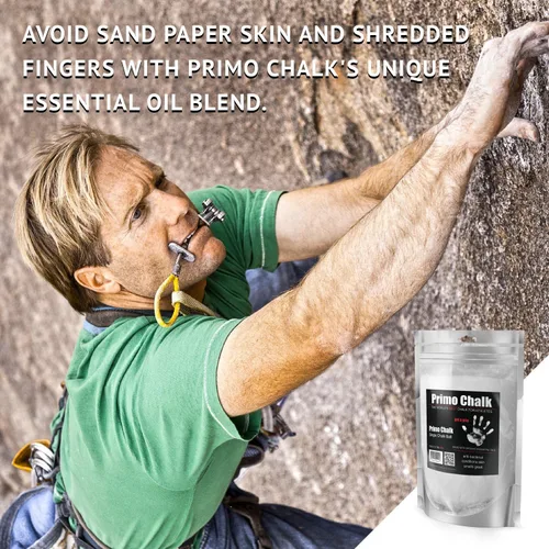 Miniatura 4 de Primo Chalk Deja de arruinar tus manos, la forma en que debería ser la tiza de escalada y elevación. Cambia a Primo Gym Chalk y experimenta