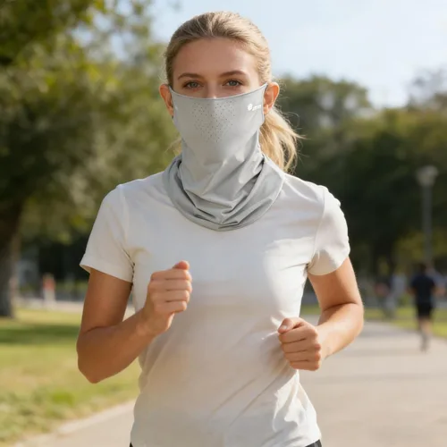 Miniatura 6 de Protección solar UV de verano para mujeres y hombres, transpirable, máscara de seda para deportes al aire libre