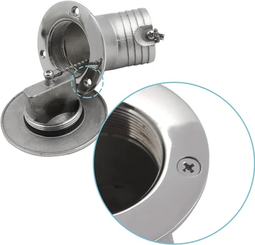Miniatura 3 de SHENGHUISS Boat Water/Diesel/Gas/Fuel Deck Fill/Filler 1-1/2 Inch(38mm) with Keyless Cap 316 Stainless Steel Boat Deck Hardware for Boat, Yacht