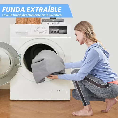 Miniatura 9 de CYMULA Almohadilla de Colchón de Espuma Viscoelástica para Acampar, Almohadilla para Dormir de 3 Pulgadas para Acampar, Base Antideslizante Inferior