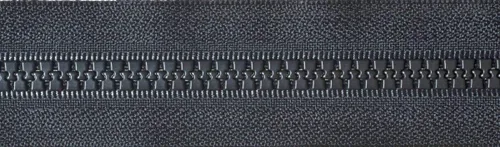 Miniatura 2 de YKK -Ski & Sport Vislon Chaqueta Cremallera Reversible Slide YKK #5 Plástico Moldeado Separación Negro - Fabricado en Estados Unidos