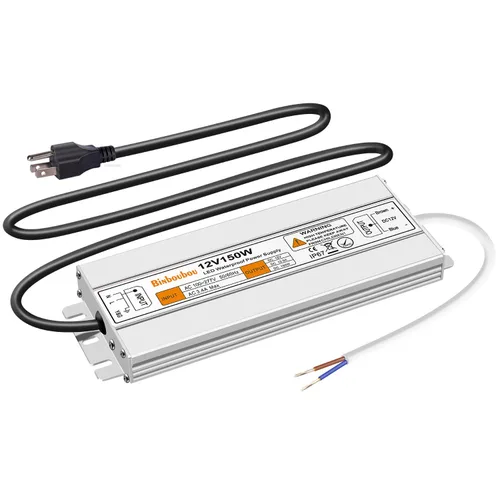 Miniatura 8 de Transformador LED impermeable IP67 de 12 V 60 W, fuente de alimentación de bajo voltaje con enchufe de 3 clavijas para cualquier luz LED al aire