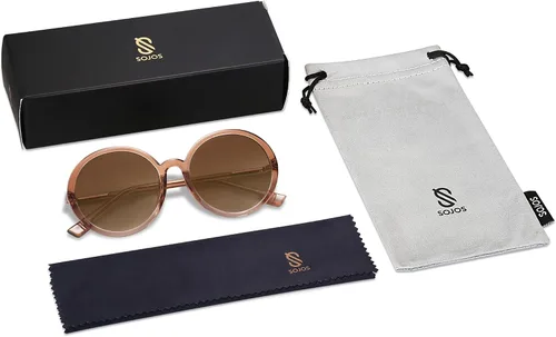 Miniatura 6 de SOJOS Gafas de sol redondas vintage para mujer estilo clásico retro SJ2121