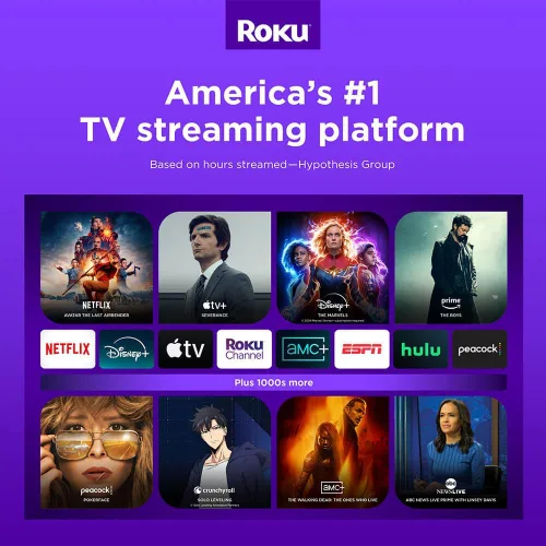 Miniatura 7 de Roku Paquete de Smart TV Full HD de 32 pulgadas, pantalla LED de 1080p, audio Dolby, funciona con Alexa, control remoto de voz, modo Bluetooth