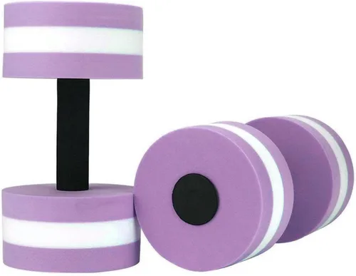Miniatura 9 de Mancuernas de agua – Juego de 2 mancuernas de espuma para ejercicio aeróbico acuático, resistencia a la piscina, pesas de agua, equipo de fitness