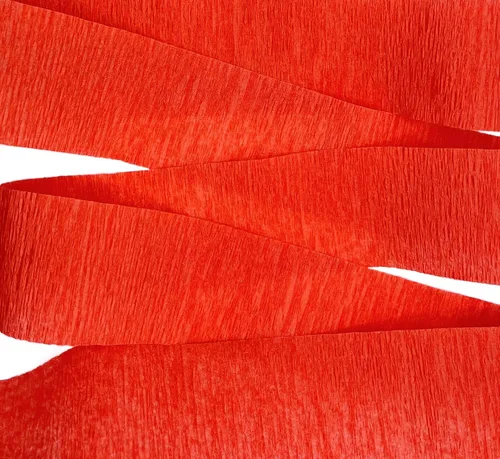 Miniatura 5 de Serpentinas de papel crepé rojo y dorado amarillo (2 rollos de cada color) Fabricadas en Estados Unidos