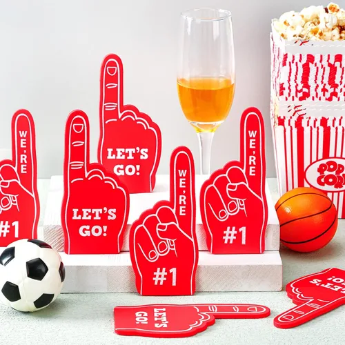 Miniatura 3 de 100 Pieces Mini Foam Finger Football Party Favors #1 Sports Fan Foam Finger Football Party Supply Basketball Baseball Soccer Sporting Events