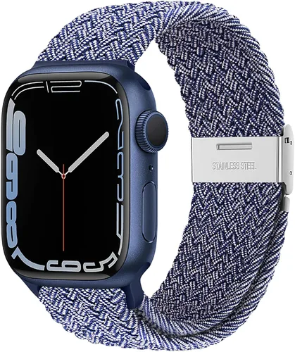 Miniatura 38 de Qimela Correa Compatible con Apple Watch de 1.49/1.57/1.61/1.65/1.73/1.77/1.77/1.93 pulgadas para Mujeres y Hombres, Correa Deportiva Solo Loop