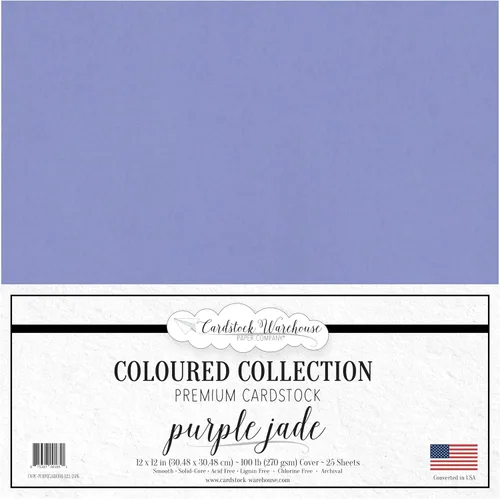 Miniatura 2 de Cardstock Warehouse Lessebo Purple Haze - Papel de cartulina - 25 hojas, 12 x 12 pulgadas - 100 lb./270 GSM, cartulina color morado mate premium
