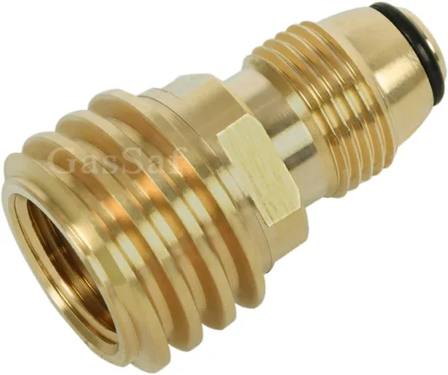 Miniatura 4 de GasSaf Adaptador universal para tanque de propano que convierte la válvula de servicio de tanque POL LP a QCC1/Tipo 1, antiguo a nuevo POL 2