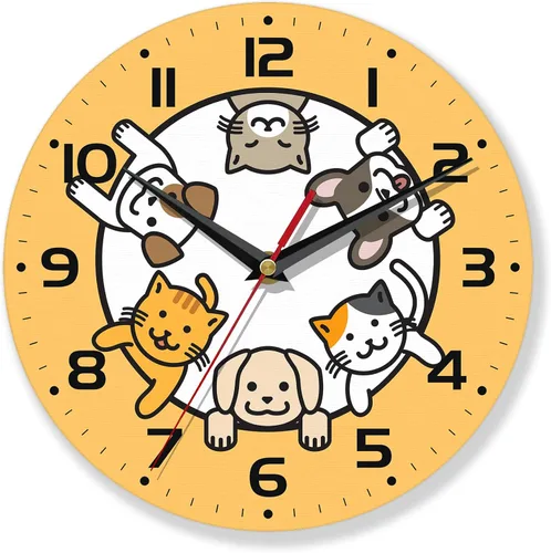 Miniatura 12 de Reloj de pared vintage, funciona con pilas, reloj de árbol para sala de estar, dormitorio, baño, cocina, 10 pulgadas Árbol de la vida vintage