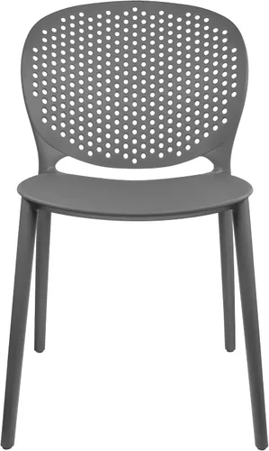 Miniatura 22 de 2xhome Juego de 2 sillas de comedor para patio Silla auxiliar moderna apilable para piscina al aire libre Plástico resistente a la intemperie