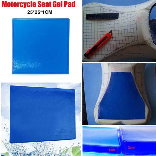 Miniatura 6 de Almohadilla de gel para asiento de motocicleta, cojín de asiento de automóvil, almohadilla de absorción de golpes, almohadilla suave y cómoda