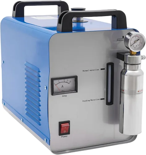 Generador de hidrógeno de oxígeno Soldador de agua 95L/H HHO Generador de llama de gas, máquina pulidora de llama acrílica CA 110 V 400 W + antorcha