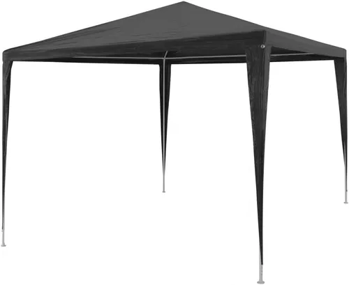 vidaXL Partytent - Toldo duradero para exteriores, material de polietileno resistente al agua, marco de acero resistente al óxido, color antracita