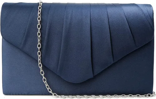 Miniatura 16 de Bolso de noche para mujer, clutch con diamantes de imitación tipo sobre, cartera de mano para fiestas, bodas y graduaciones
