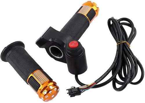 Miniatura 2 de Empuñadura del acelerador de bicicleta eléctrica, 4 opciones de color, pantalla LED de 3 velocidades, control de manillar, ajustes de velocidad