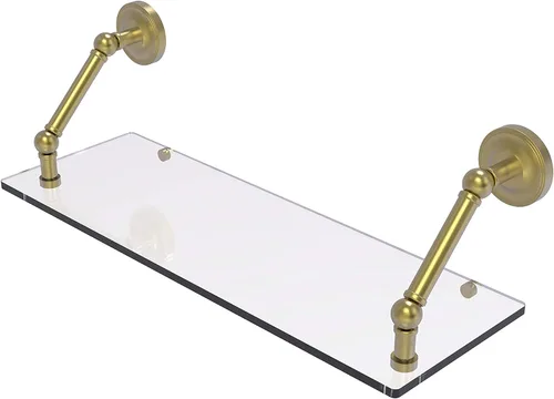 Miniatura 22 de Allied Brass PR-1/22-ORB Pr - Estante de vidrio con bordes biselados de 1 pulgada, 22 pulgadas, bronce aceitado