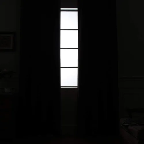 Miniatura 9 de Yakamok Cortinas 100% opacas para sala de estar, cortinas reductoras de ruido, cortinas opacas con aislamiento térmico para dormitorio