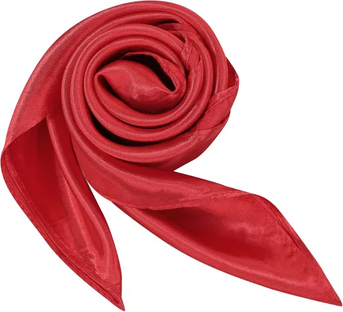 Miniatura 5 de Zando Bufanda de seda cuadrada de gasa de color sólido, bufandas retro para mujer, bufandas para el cuello, bufanda, monedero, bufanda