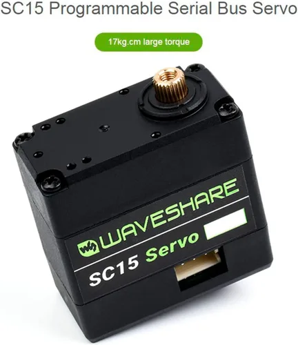 Miniatura 3 de 37.5 lbs SC15 Gran Torque Programable Serial Bus Servo Motor, Servo o Motor Modos Duales para Brazos Robóticos, Robots Hexápodos, Robots Humanoides