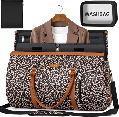 Miniatura 8 de Bolsa de ropa para viajes con bolsa de aseo convertible, bolsa de mano para fin de semana, bolsas de viaje grandes para mujeres, 2 en 1, maleta